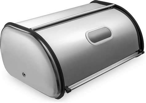 stainless steel bread box with cutting board|stainless steel bread box amazon.